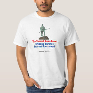 憲法修正第2条政府に対する防衛 Tシャツ