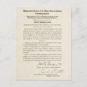 憲法修正第21条締約禁止 ポストカード (正面)