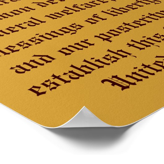 憲法前文。 ポスター (角)