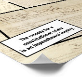 憲法危機はトランプ憲法を弾劾する ポスター (角)