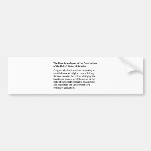 憲法改正 バンパーステッカー (正面)