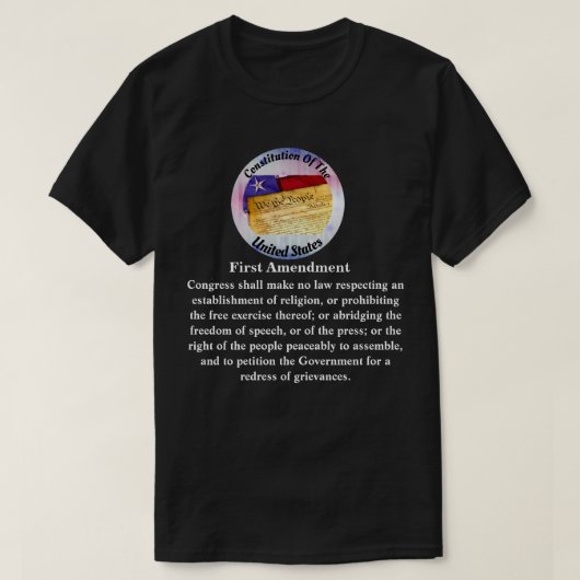 憲法改正…議会は次のとおりとする。 Tシャツ (デザイン正面)