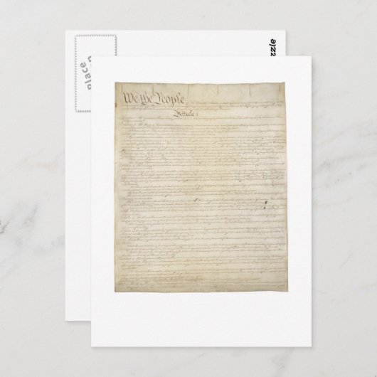 憲法 – 前文 – 第1条 ポストカード (正面/裏面)