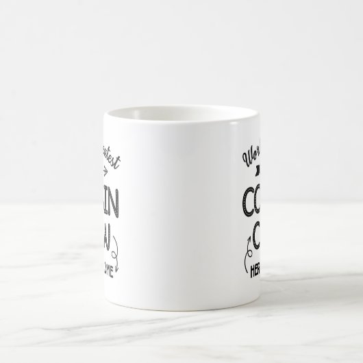 懇親会おもしろいのいとこのクルー家族の友だちパーティー コーヒーマグカップ (中央)