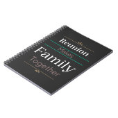 懇親会が家族を結ぶ ノートブック (左側)