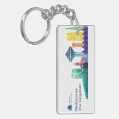 懇親会のロゴKeychain キーホルダー (正面左)