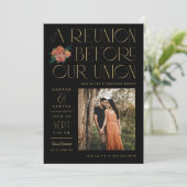 懇親会の前にユニオンプレ結婚のイベントブラック 招待状 (スタンド正面)