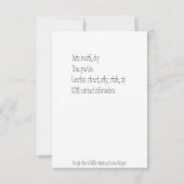 懇親会の夕食の写真の招待状 招待状 (裏面)