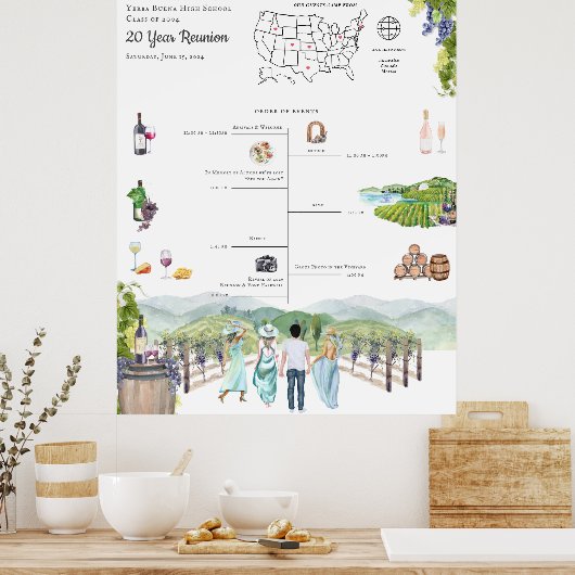 懇親会の日程の開始 ポスター (キッチン)