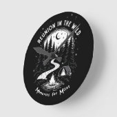 懇親会イン・ワイルド ラウンド壁時計 (傾斜)