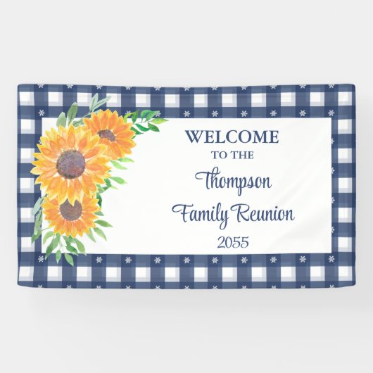 懇親会カスタムひまわりファミリーひまわり歓迎 横断幕 (横)