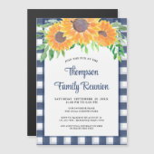 懇親会カスタムサンフラワーファミリー招待状 マグネット招待状 (正面/裏面)