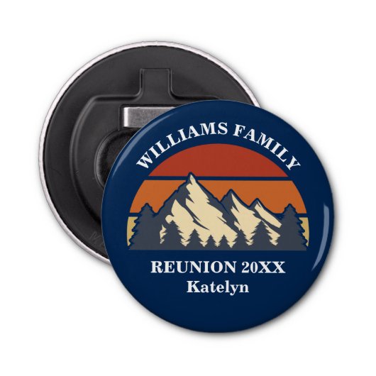 懇親会カスタムファミリーパーティーマウンテンサンセット 栓抜き (正面)