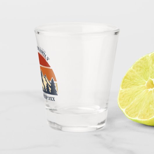 懇親会カスタムファミリーロードトリップサンセットキープサケ ショットグラス (右)