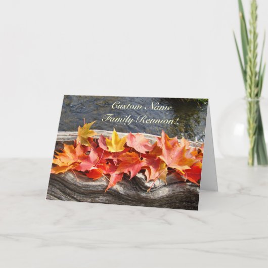 懇親会カーカスタムド懇親会ツリー葉 招待状 (正面)