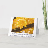 懇親会カーカスタムド懇親会ツリー葉 招待状 (裏面)