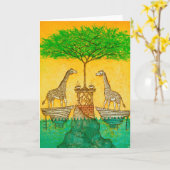 懇親会カード カード (黄色い花)