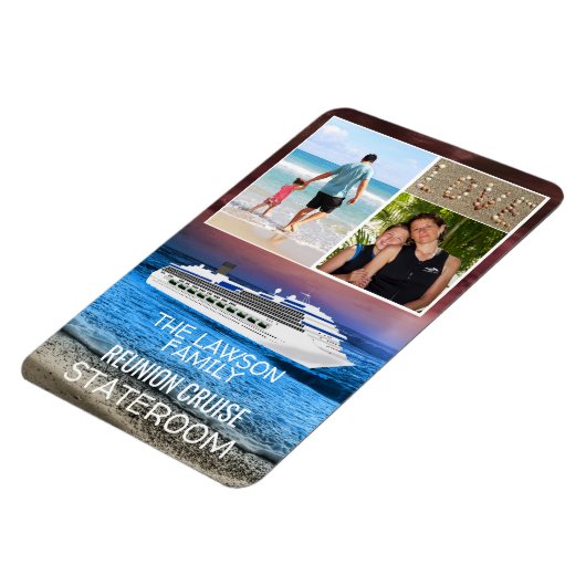 懇親会クルーズステートルームドアマーカービーチ写真 マグネット (左側)