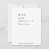 懇親会ディナー写真招待状 招待状 (裏面)