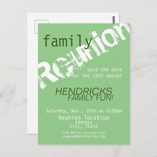 懇親会デザイン家族、学校の仲間、仲間 ポストカード (正面/裏面)