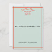 懇親会ビューティフルブルー海&ビーチアニーネーム セーブザデート (裏面)