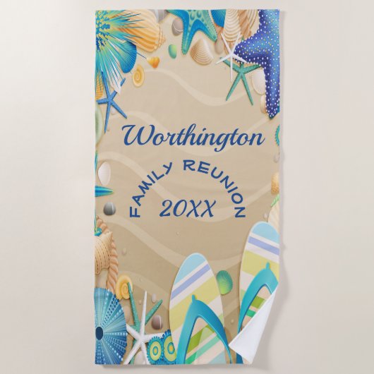 懇親会ビーチタオル ビーチタオル (正面)