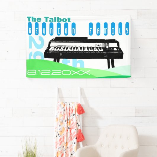 懇親会ファミリーオルガンミュージックパーティーバナー 横断幕 (インサイチュ)