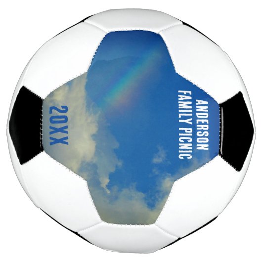 懇親会レインボーカラフルアニュアルファミリーピチン サッカーボール (回転)