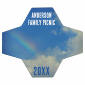 懇親会レインボーカラフルアニュアルファミリーピチン サッカーボール (フラット)