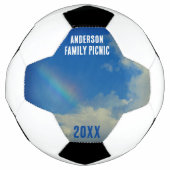 懇親会レインボーカラフルアニュアルファミリーピチン サッカーボール (正面)