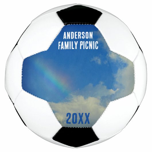 懇親会レインボーカラフルアニュアルファミリーピチン サッカーボール (正面)