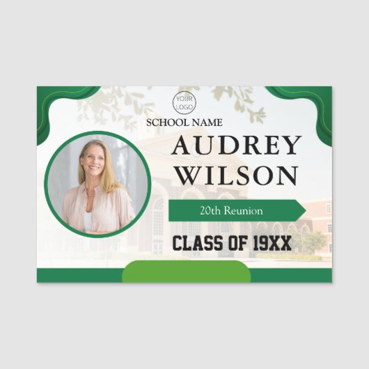 懇親会写真名タグカレッジ懇親会 名札 (正面)