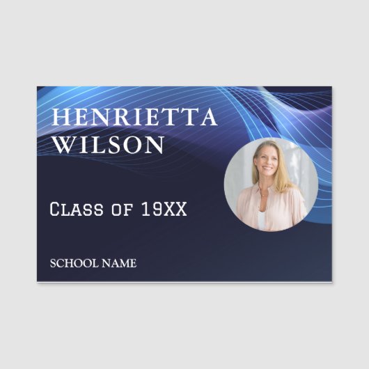 懇親会写真名タグ高校懇親会 名札 (正面)