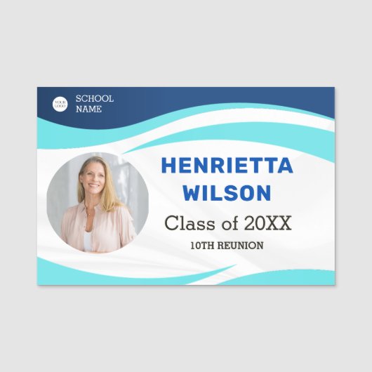 懇親会写真名タグ高校懇親会 名札 (正面)