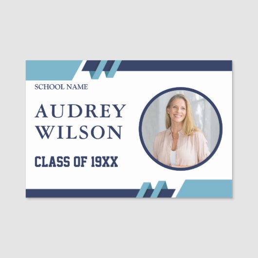 懇親会写真名タグ高校懇親会 名札 (正面)