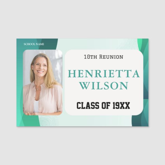 懇親会写真名タグ10thクラス懇親会 名札 (正面)