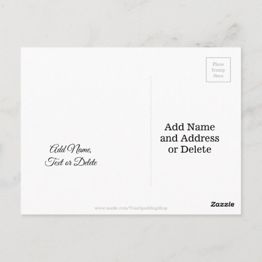 懇親会手書きタイポグラフィ白黒 ポストカード (裏面)