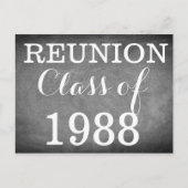 懇親会手書きタイポグラフィ白黒 ポストカード (正面)