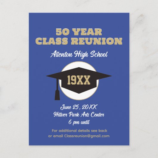 懇親会招待状!カスタム懇親会はがき ポストカード (正面)