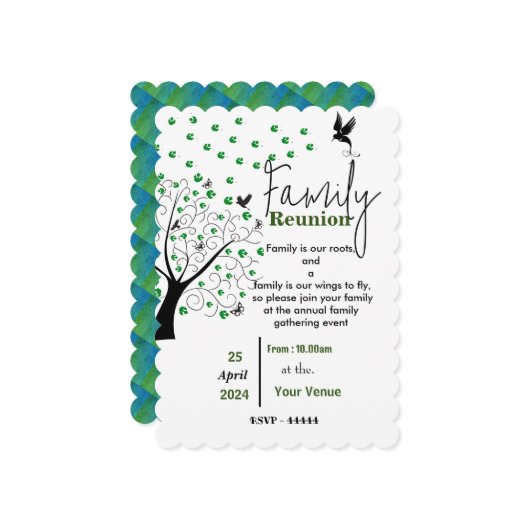 懇親会招待状 招待状 (正面/裏面インサイチュ)