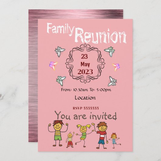 懇親会招待状 招待状 (正面/裏面)