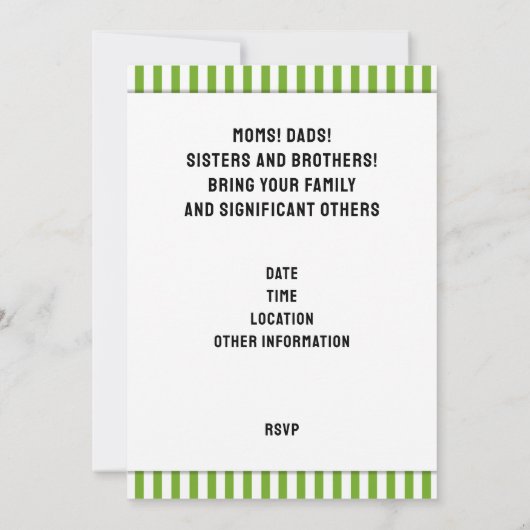 懇親会招待状 招待状 (裏面)