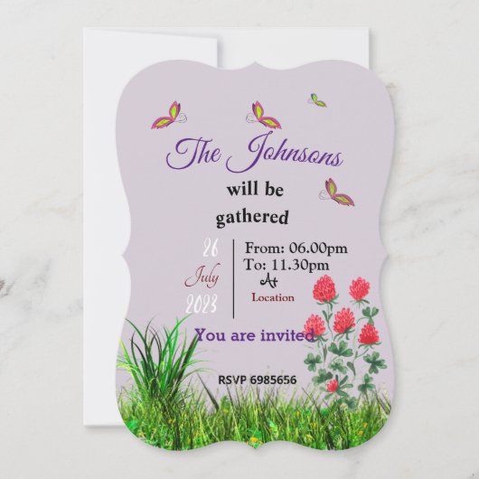 懇親会招待 招待状 (正面)