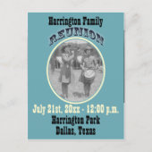 懇親会日付または招待状の保存 案内ポストカード (正面)