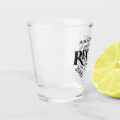 懇親会時間レタリングデザインショットガラス ショットグラス (左)