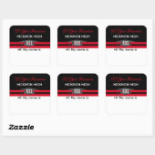 懇親会時間！3"名前タグステッカー スクエアシール (シート)