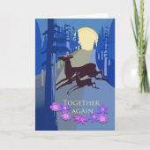 懇親会母シカ誕生おめでとう カード (正面)