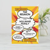 懇親会、ファミリー懇親会、パーティー漫画書 招待状 (スタンド正面)