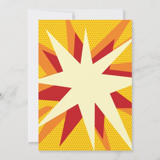 懇親会、ファミリー懇親会、パーティー漫画書 招待状 (裏面)