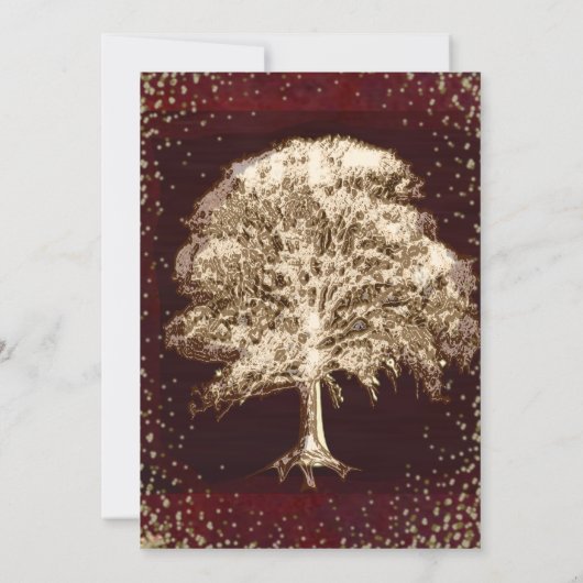 懇親会-ヴィンテージファミリーツリー 招待状 (裏面)